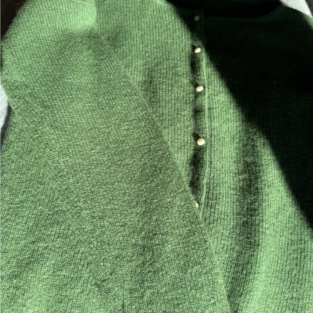 Sezane Green Cardigan - Picture 4 of 7